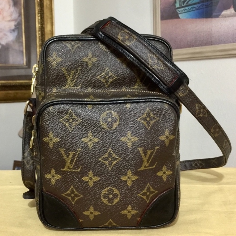 Louis Vuitton Amazon Crossbody Bag Black Gem